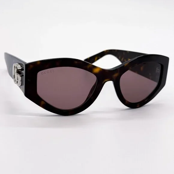NEW GUCCI SUNGLASSES HAVANA BROWN WOMEN CAT EYE EYEWEAR  display picture 1
